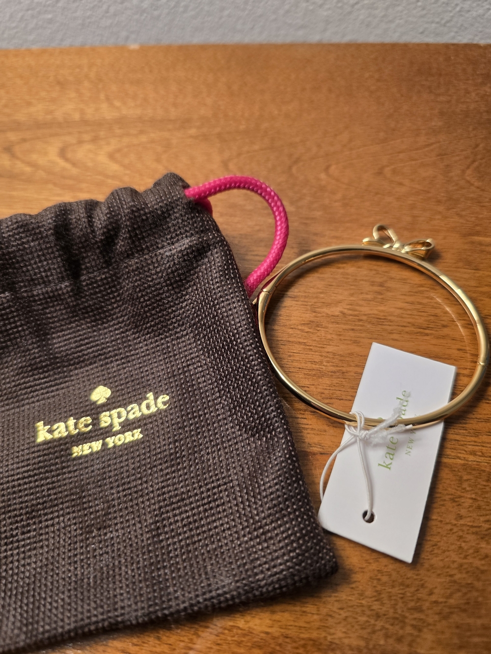 Kate Spade Gold Bow Bangle Bracelet - Picture 3 of 3